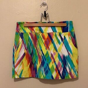 Attyre Vibrant Multicolor Pencil Skirt